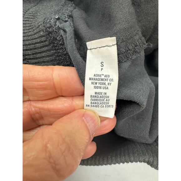 Aerie Cargo Jogger Gray Drawstring Grunge Comfort Relaxed Women's Size Small - Picture 7 of 8